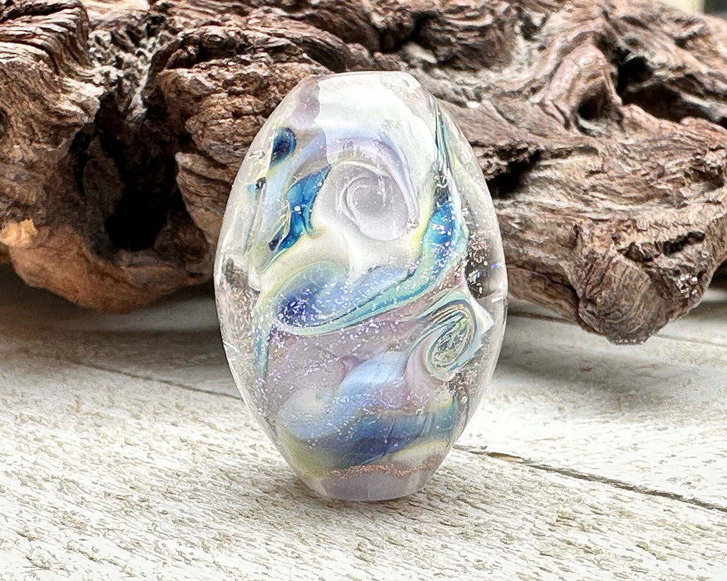 blue dichroic lampwork