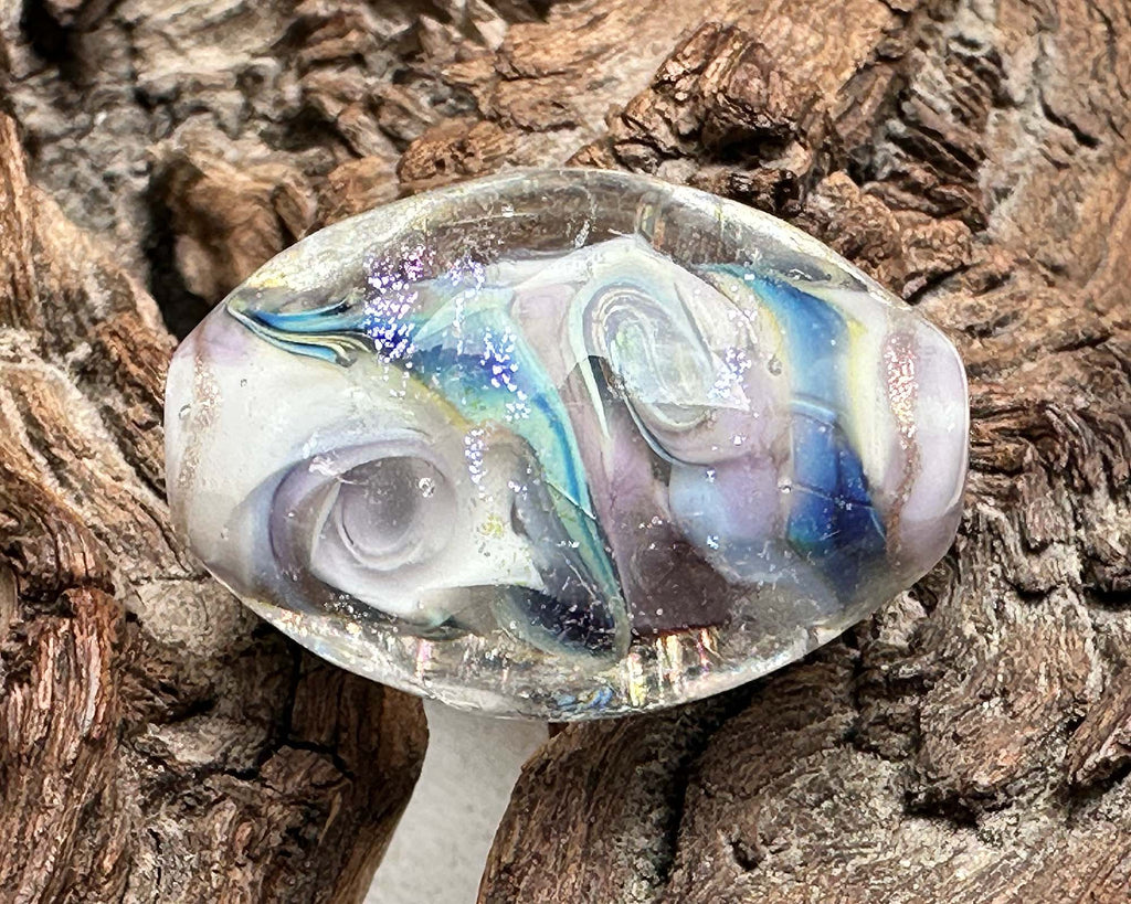 dichroic lampwork bead
