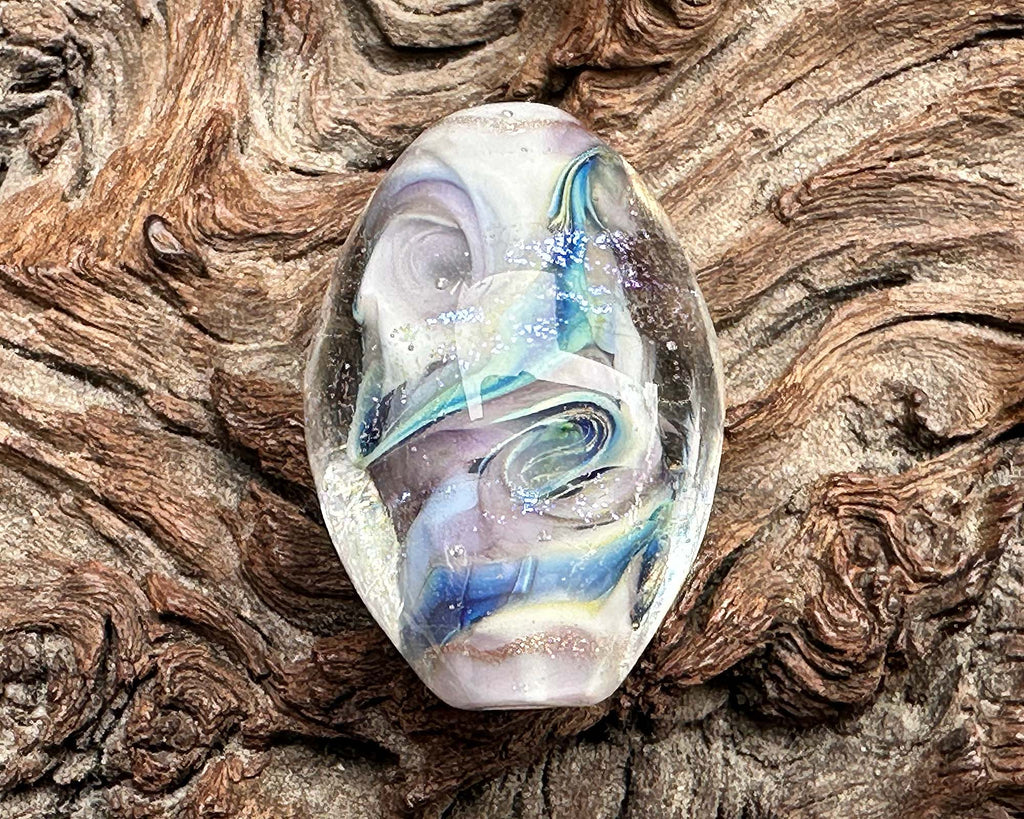 dichroic lampwork bead