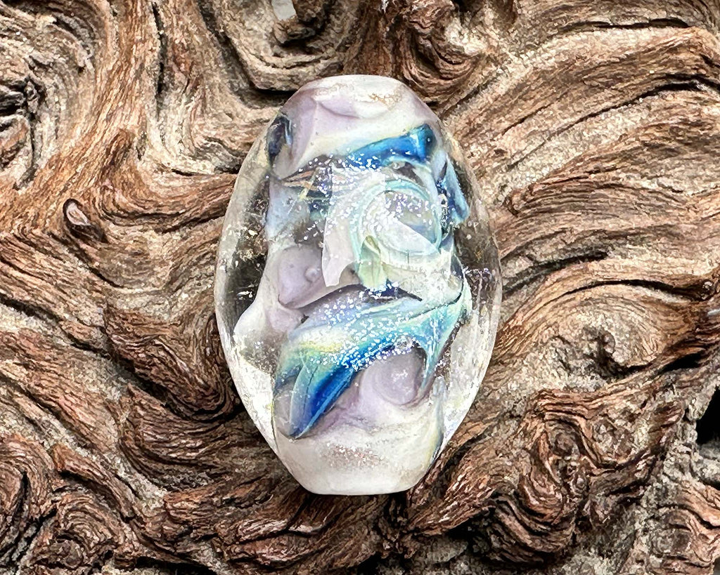 dichroic lampwork bead