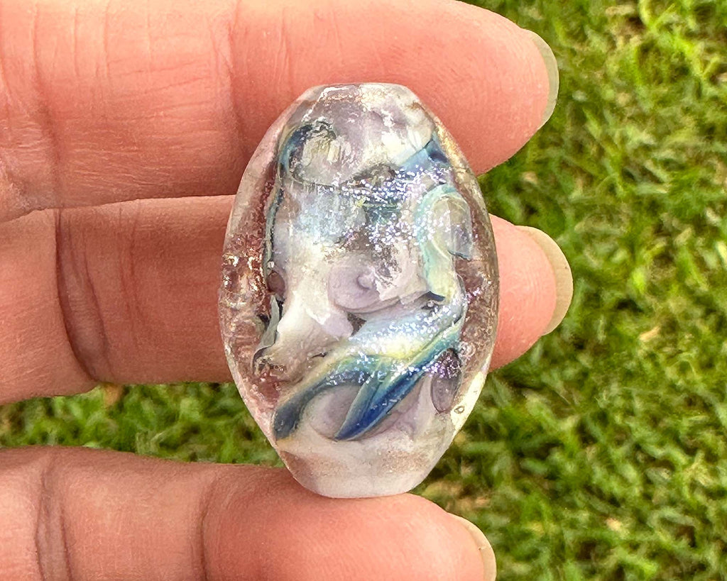 dichroic lampwork bead
