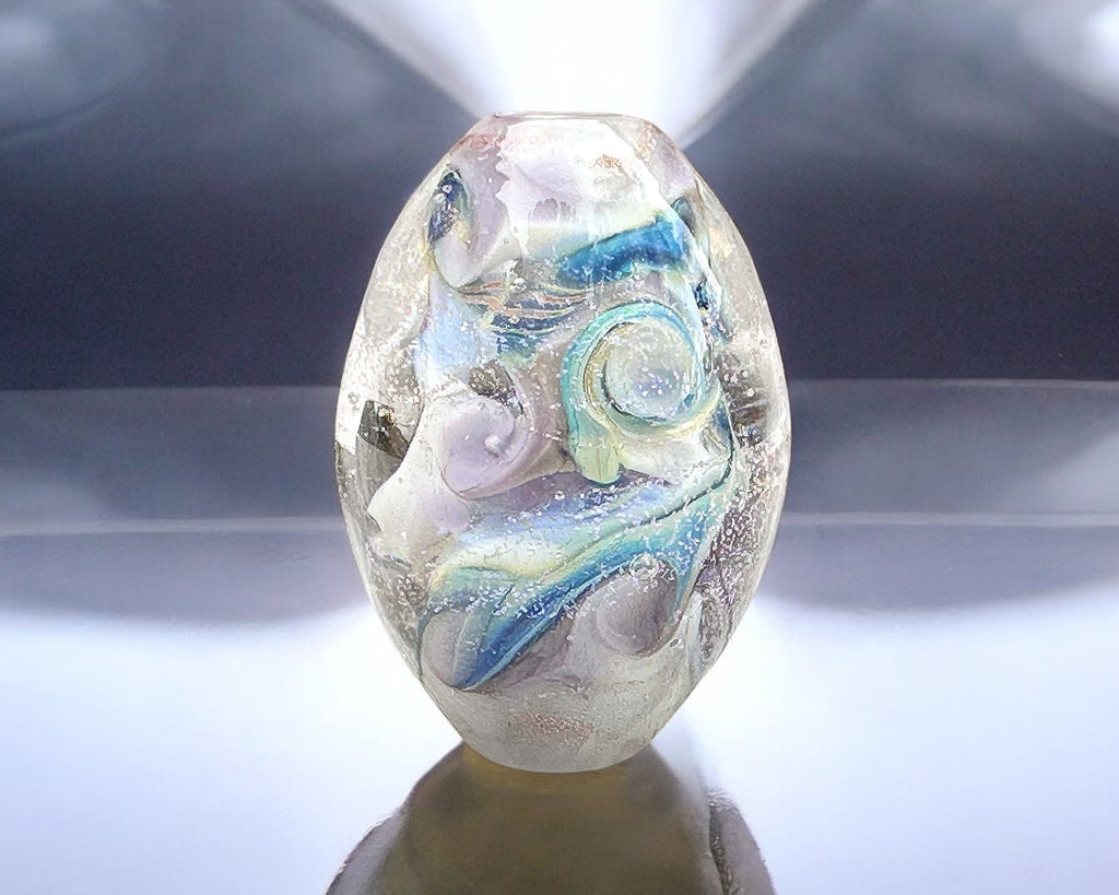 dichroic lampwork bead