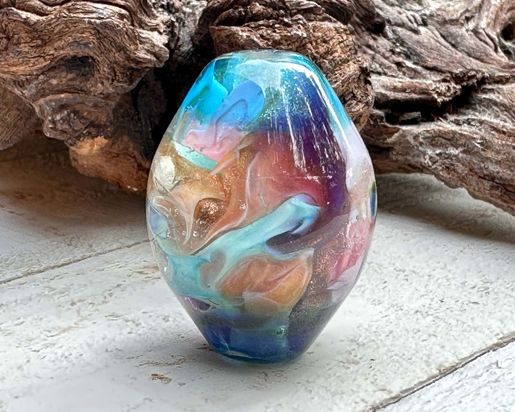 colorful focal bead