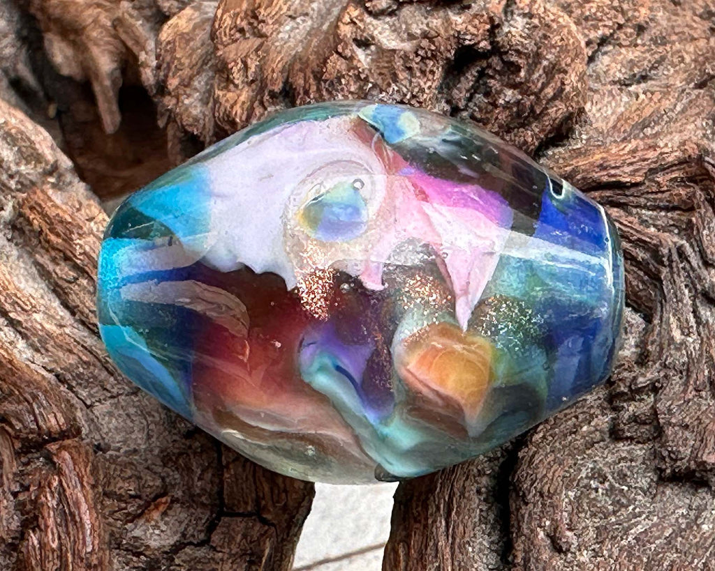 colorful focal bead