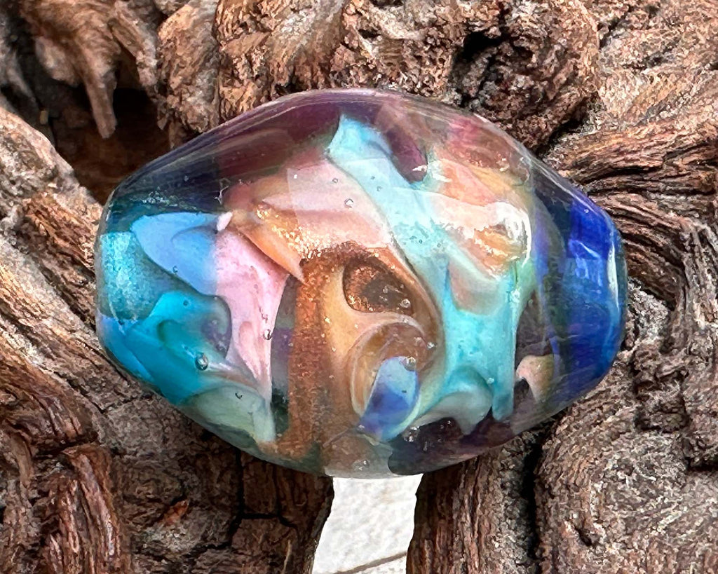 colorful focal bead