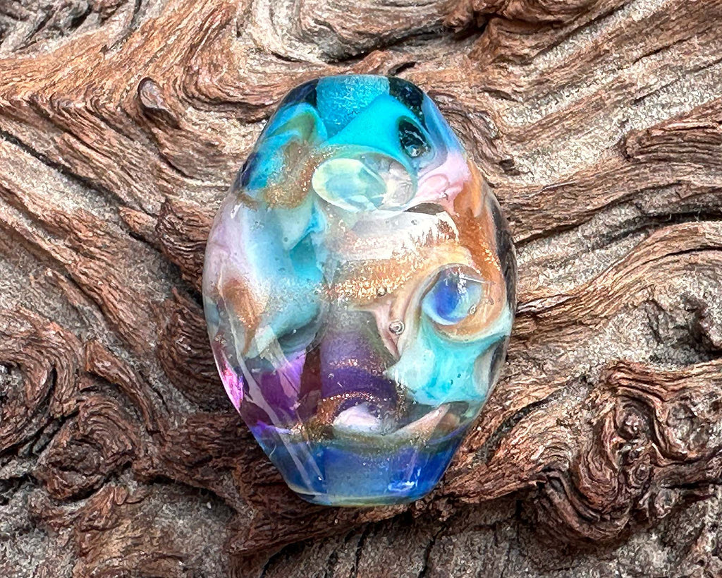 colorful focal bead
