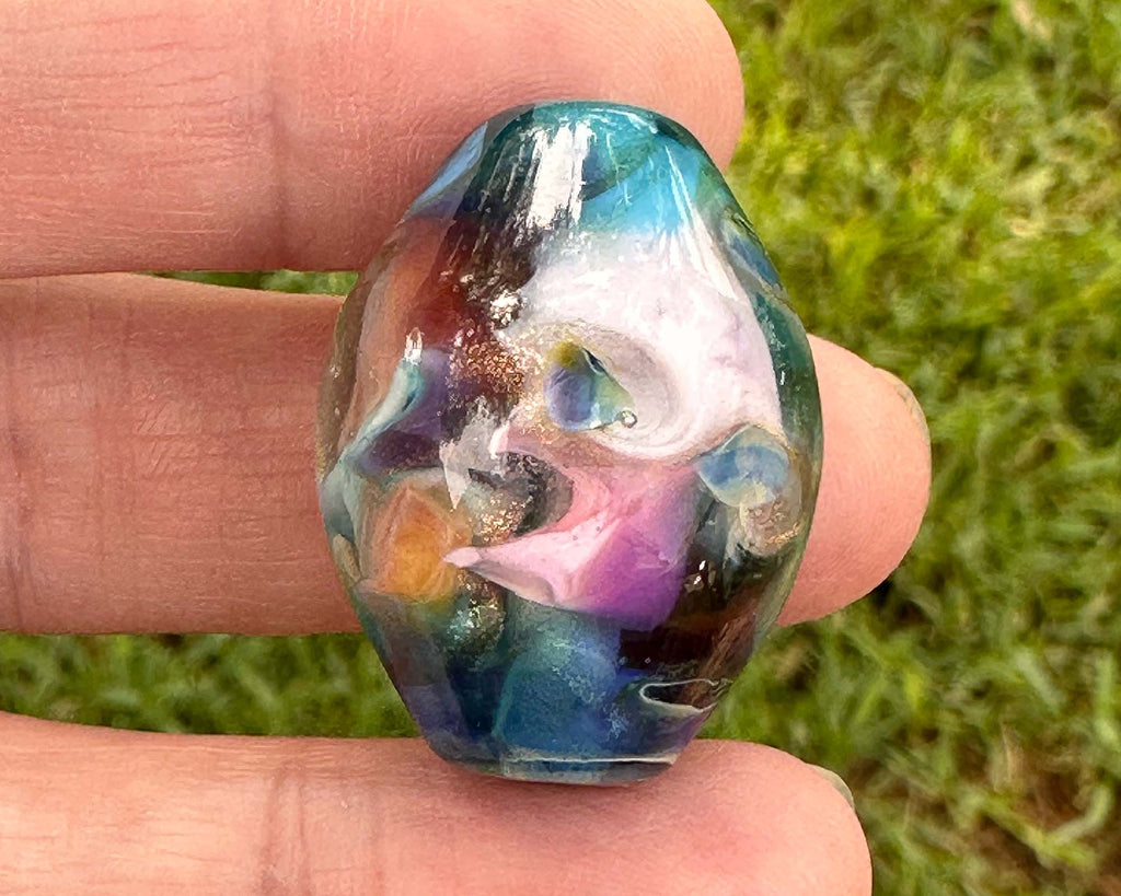 colorful focal bead