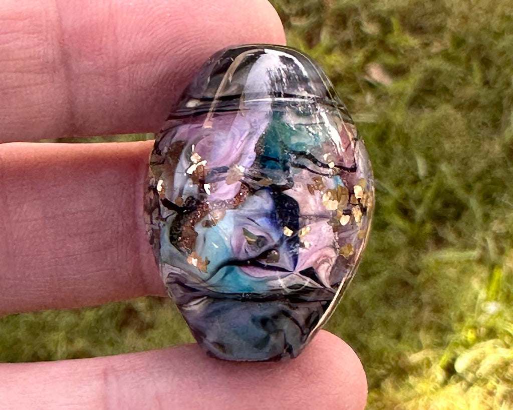 pastel lampwork bead