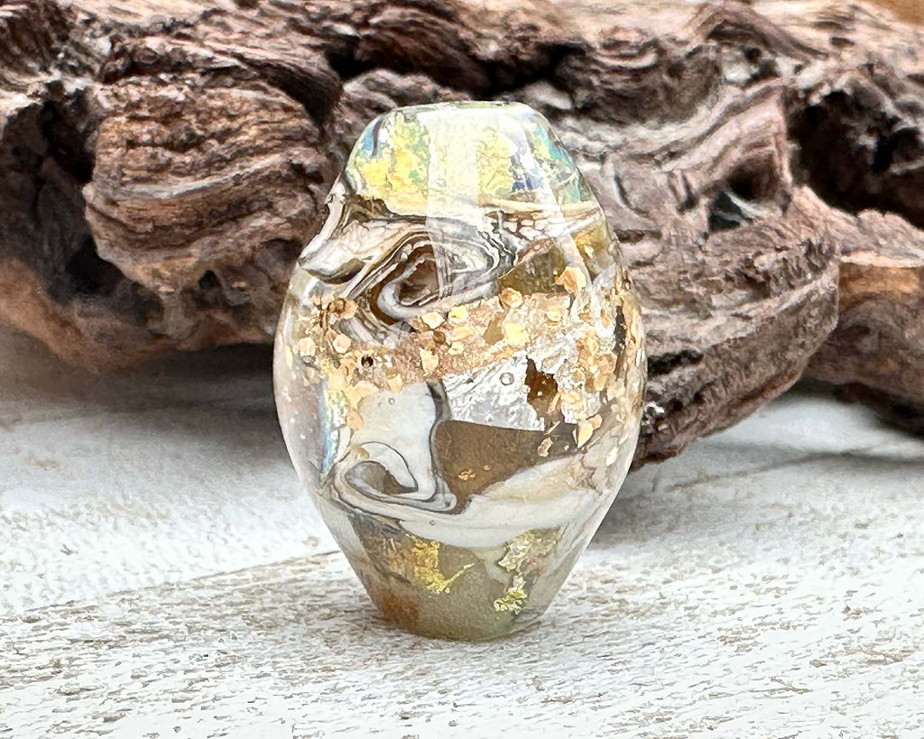 organic lampwork beads