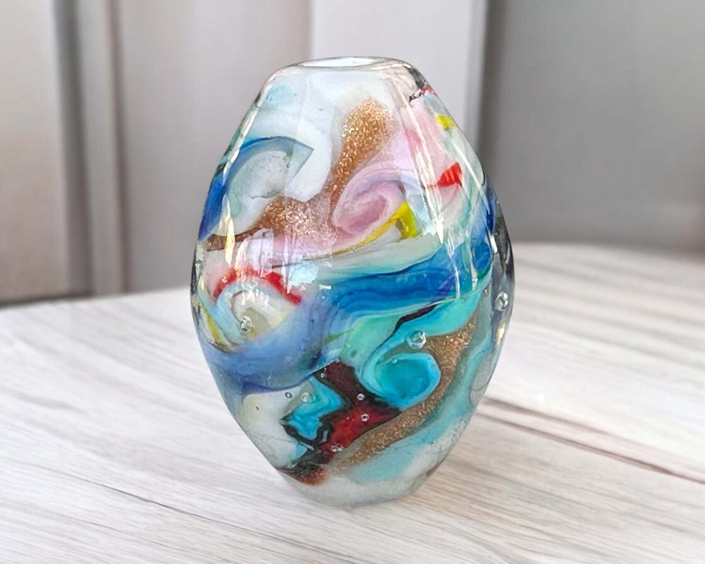 rainbow focal bead