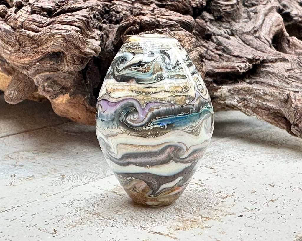 organic  lampwork beads