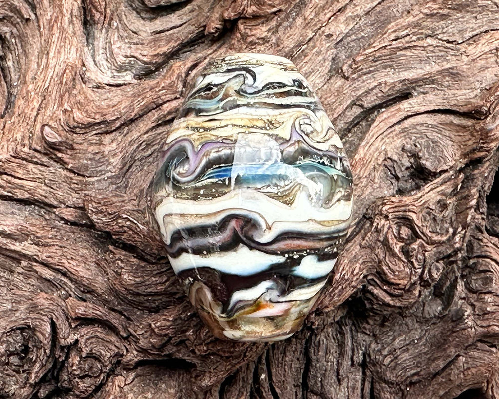 organic  lampwork beads