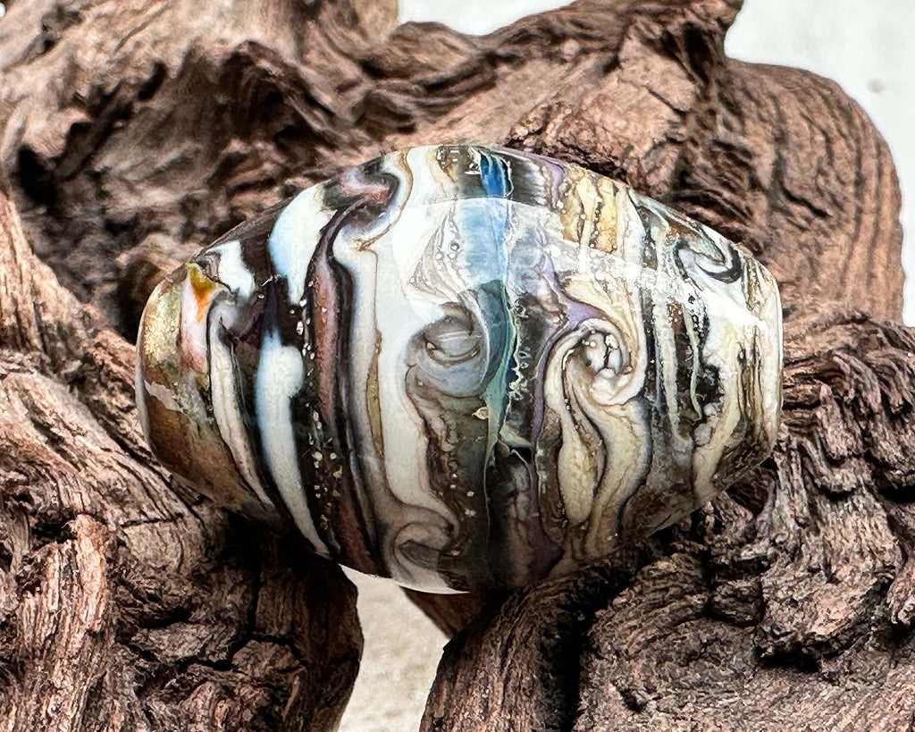 organic  lampwork beads