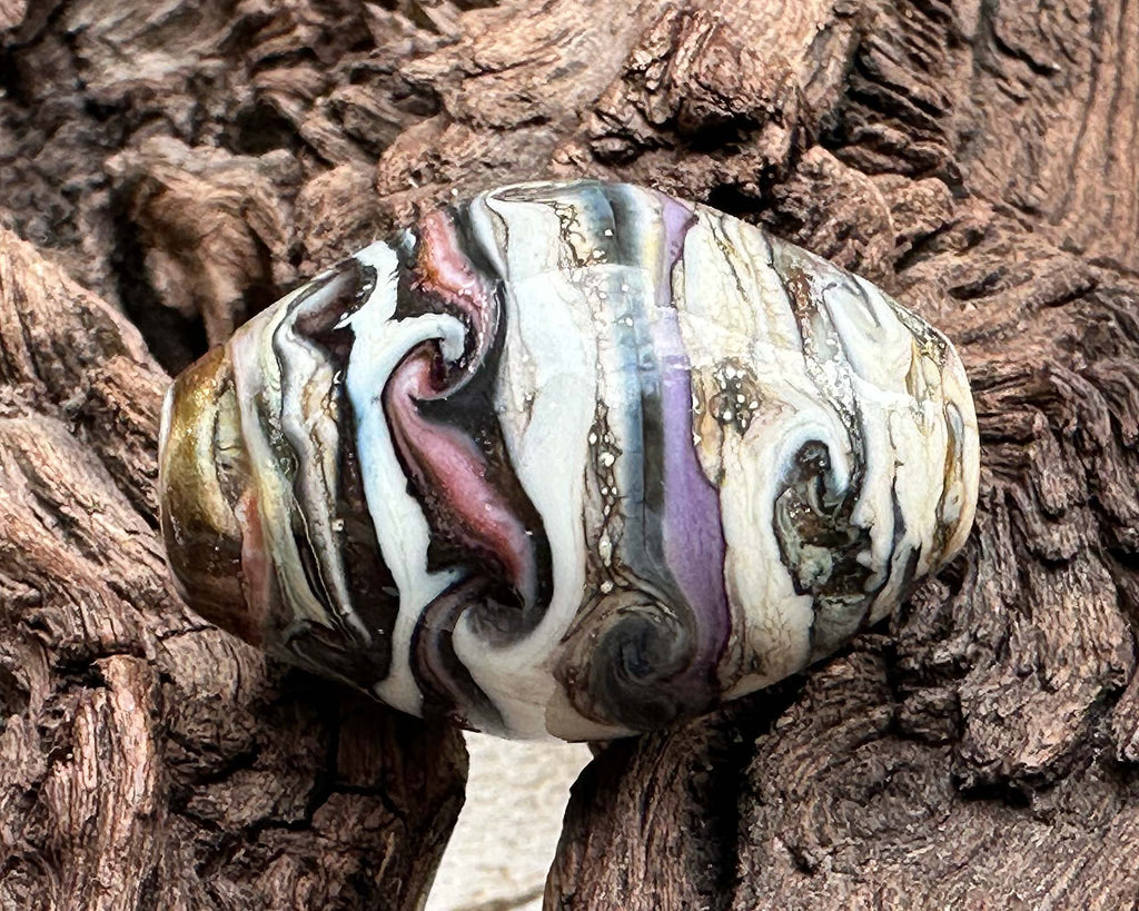 organic  lampwork beads