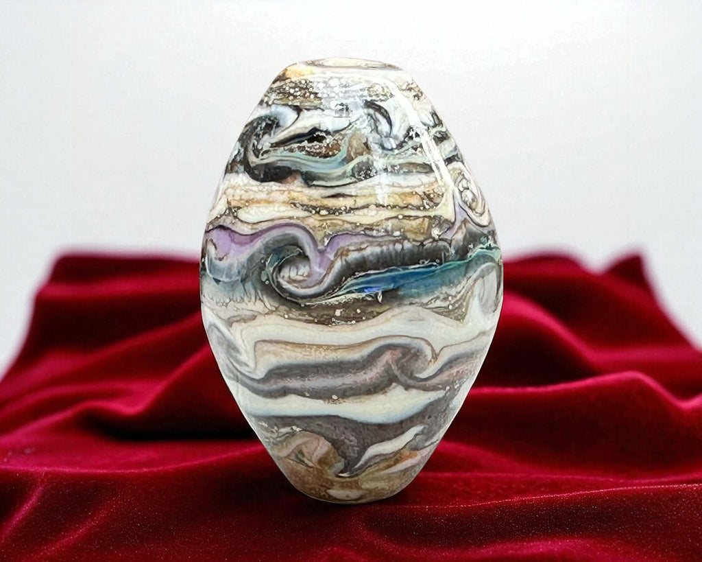 organic  lampwork beads