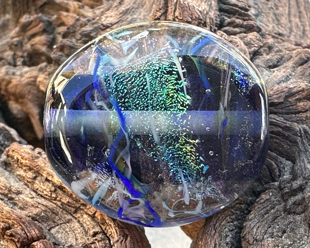 blue dichroic bead