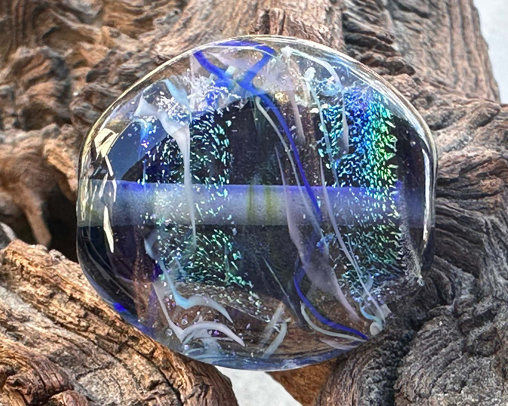 blue dichroic bead