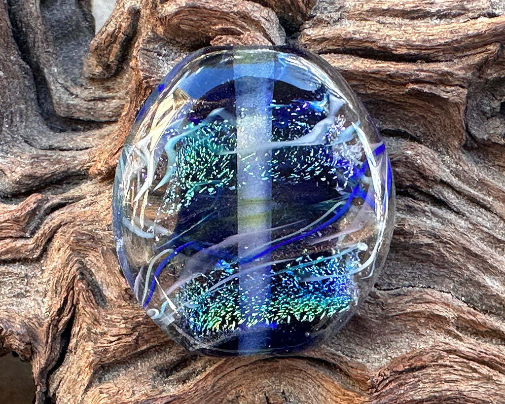 blue dichroic bead