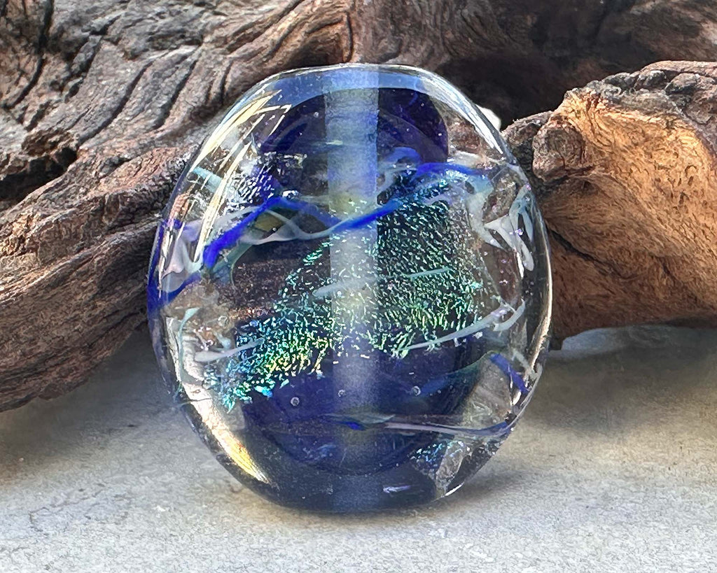 blue dichroic bead