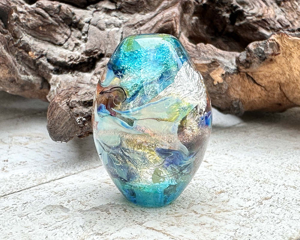 blue focal bead