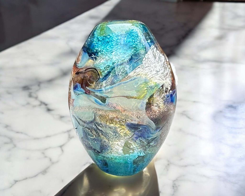 blue focal bead