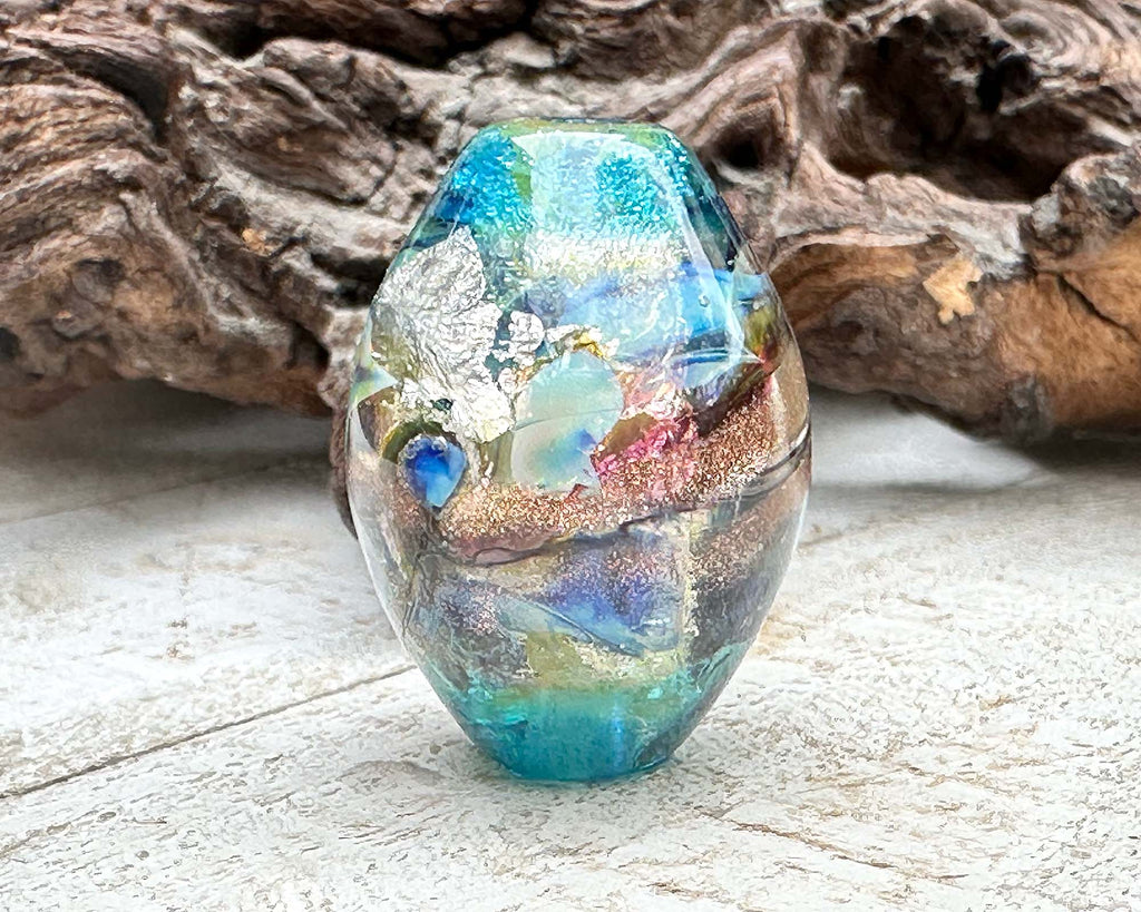 blue focal bead