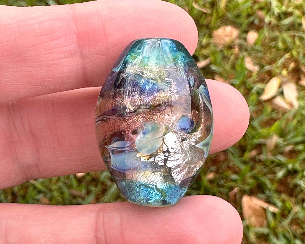 blue focal bead