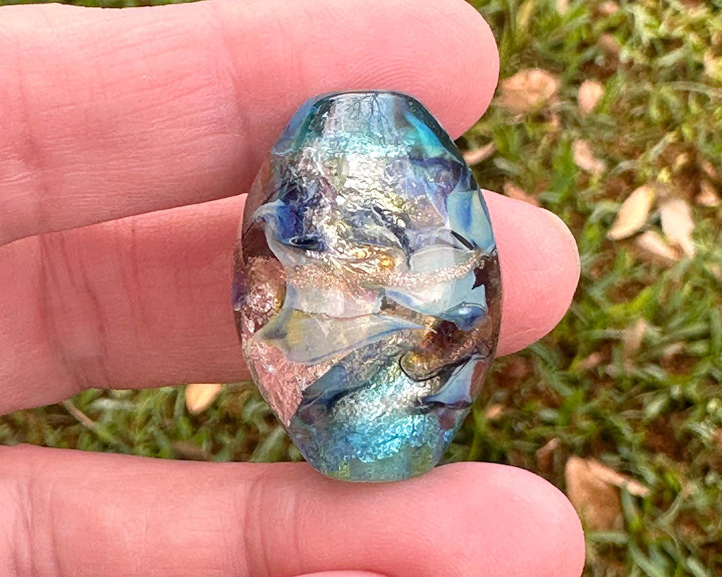 blue focal bead