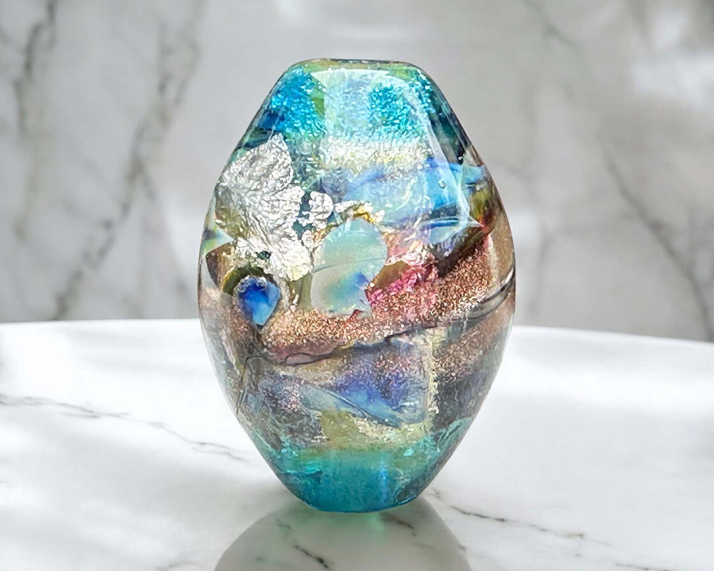 blue focal bead