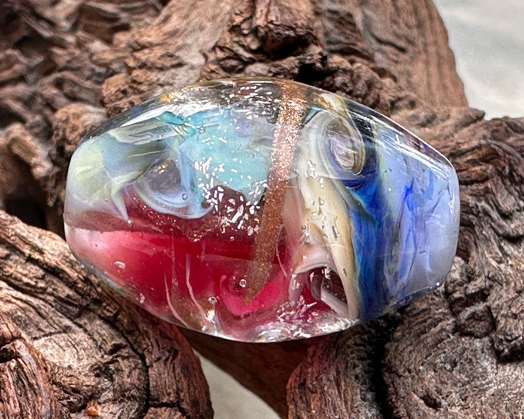 dichroic lampwork beads