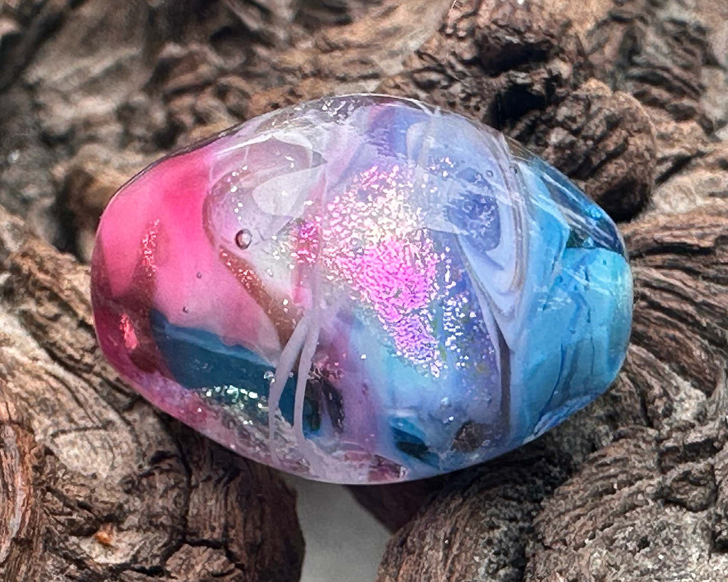 dichroic focal lampwork bead