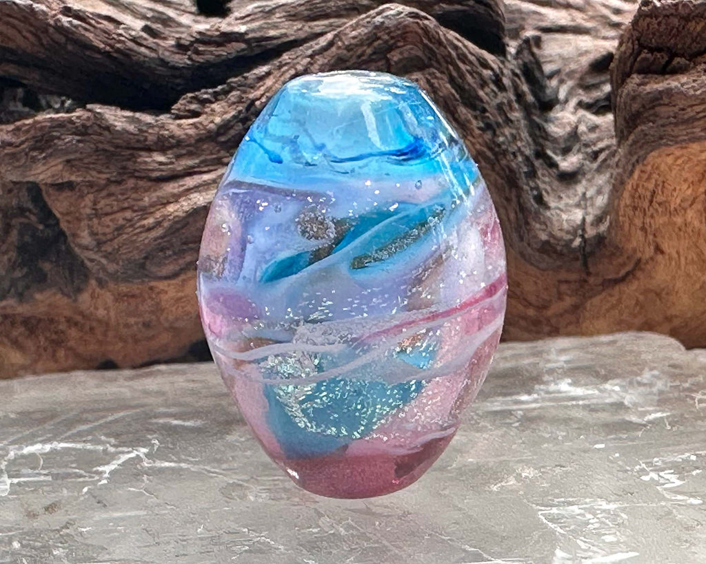 dichroic focal lampwork bead