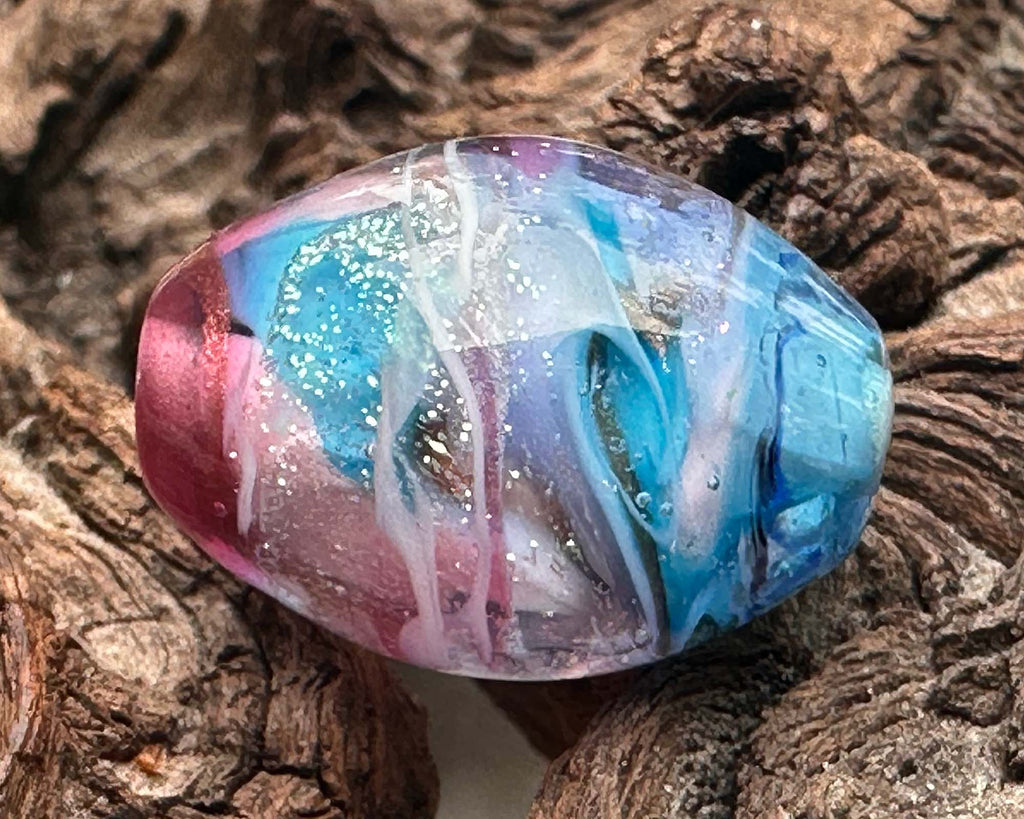 dichroic focal lampwork bead
