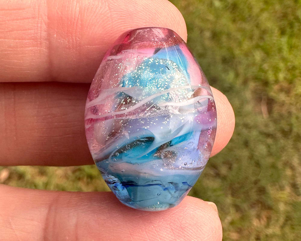 dichroic focal lampwork bead