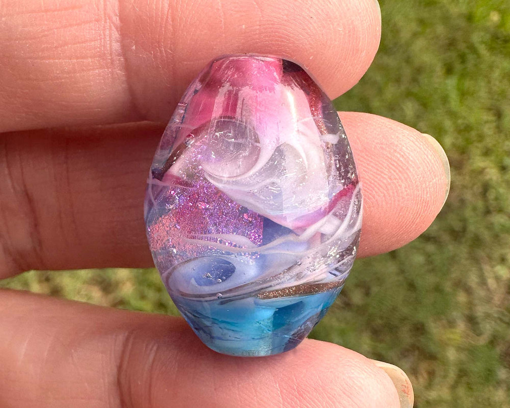 dichroic focal lampwork bead