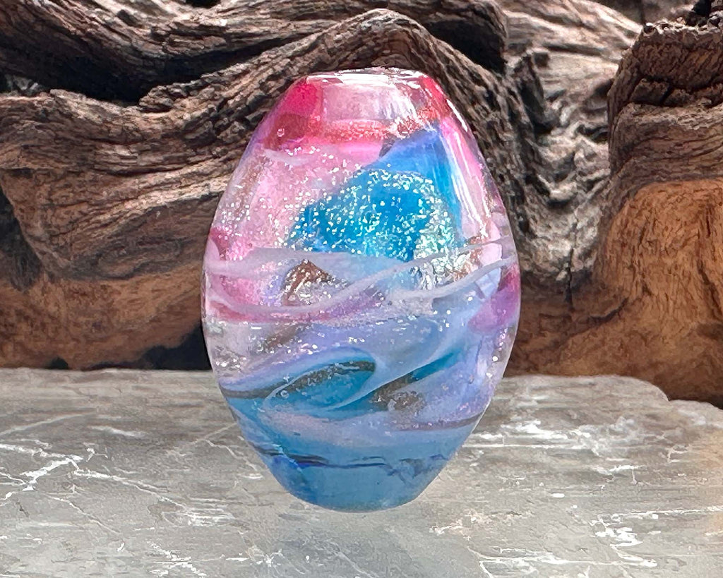 dichroic focal lampwork bead