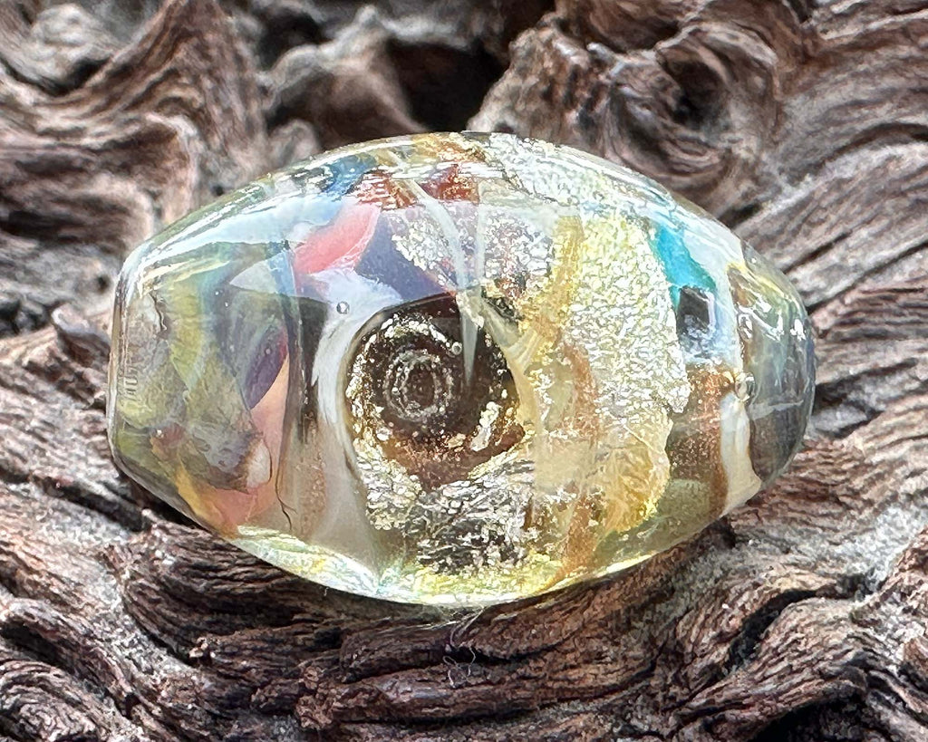metal lampwork bead