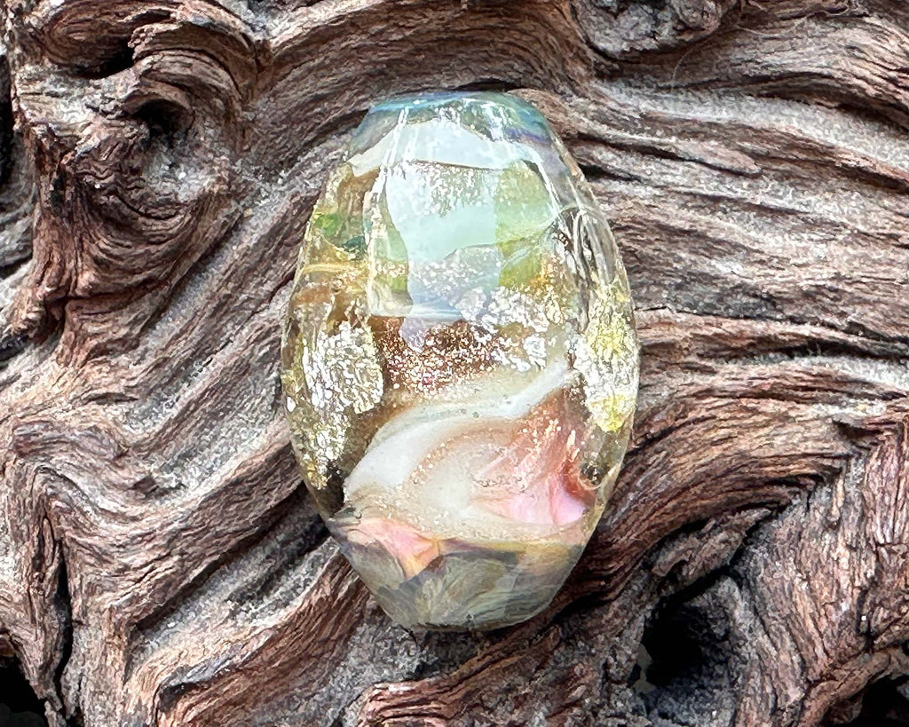 metal lampwork bead