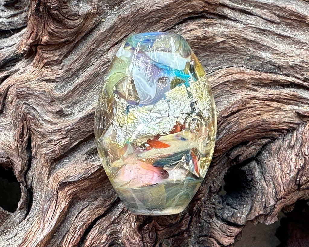 metal lampwork bead