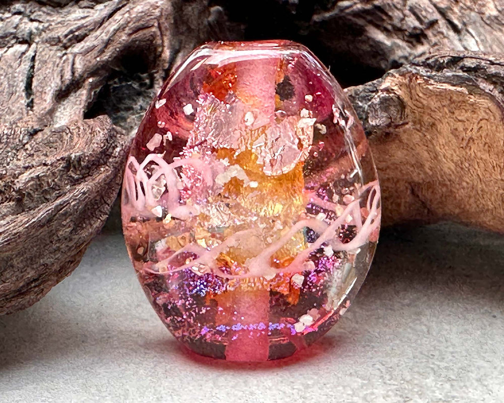 pink focal bead