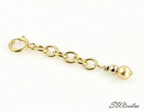 Golden Sun Pearl Gold Bracelet Extender - SWCreations
