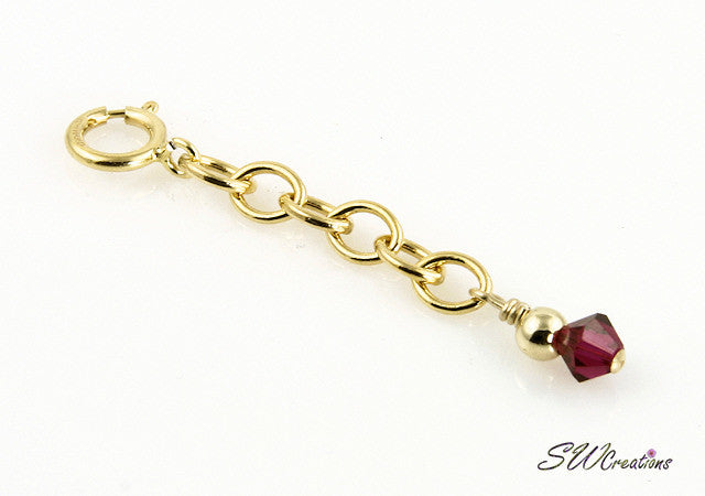 Custom Crystal Gold Bracelet Extender – SWCreations