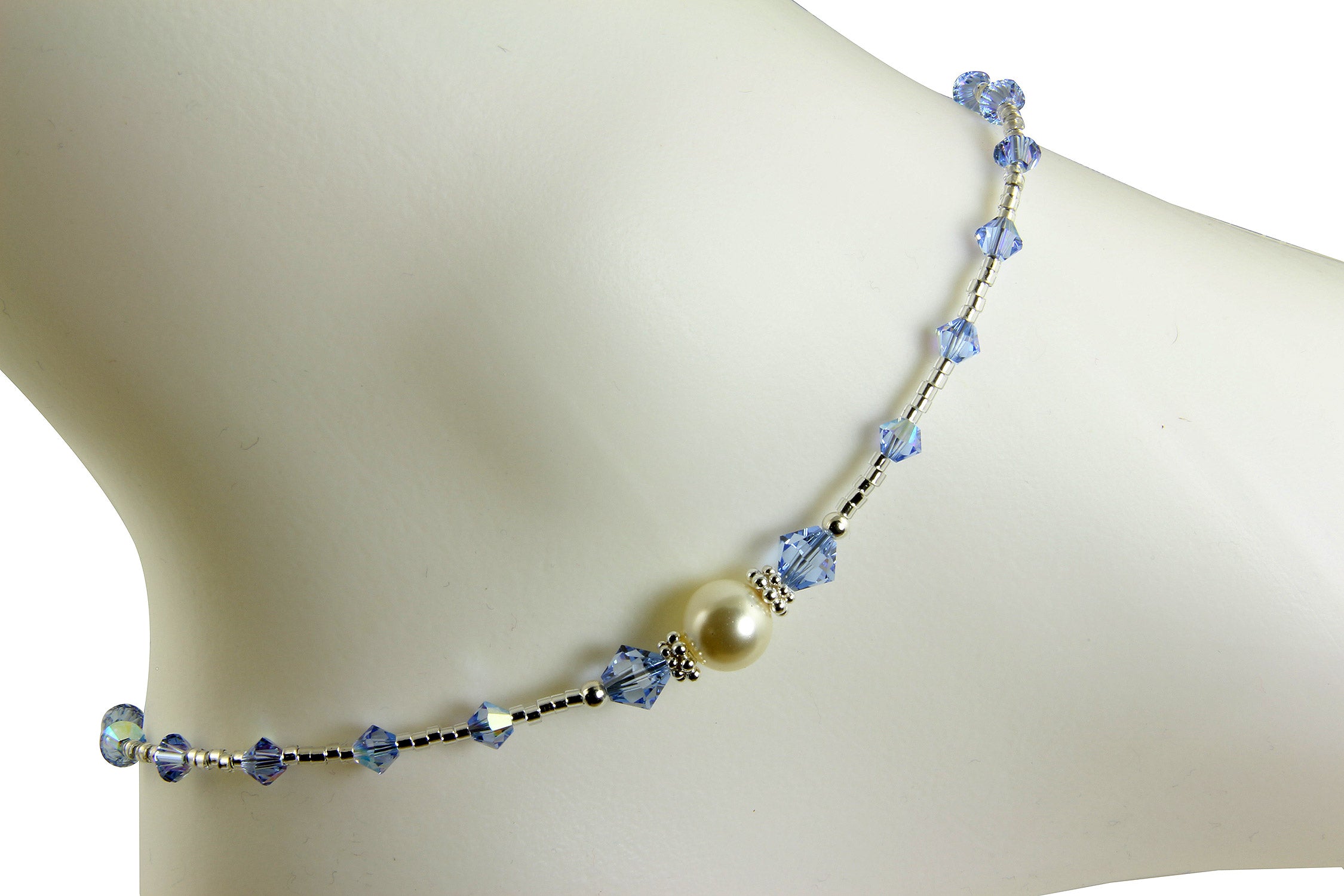 Something blue anklet for bride deals