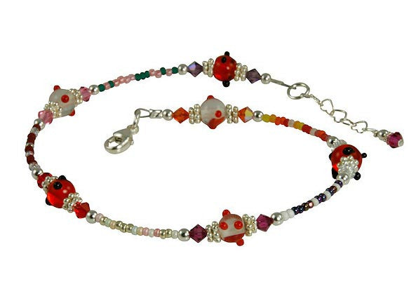 All Jazzed Up Swanky Beaded Anklet - SWCreations
