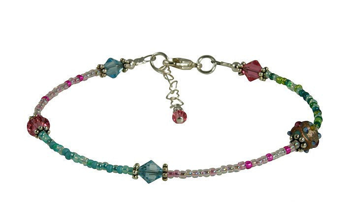 All Jazzed Up Medley Beaded Anklet - SWCreations
