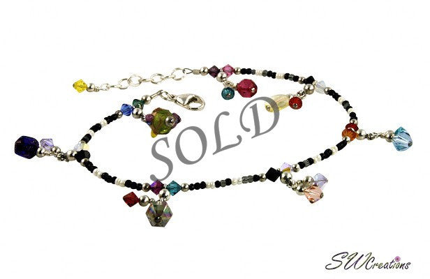 All Jazzed Up Color Splash Gypsy Charm Anklet - SWCreations
 - 1