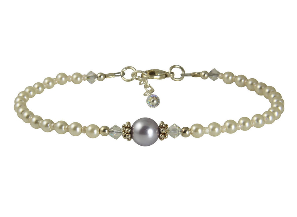 pearl beaded anklet