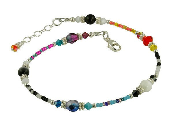 All Jazzed Up Capricious Funky Beaded Anklet - SWCreations
 - 2