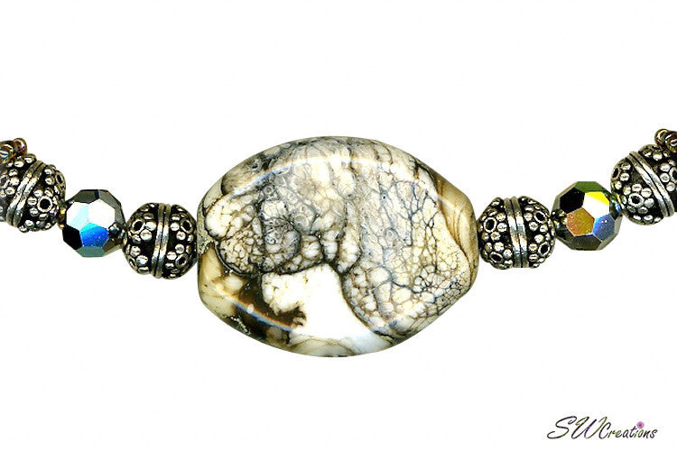 Vitriol Lampwork Handcrafted Bead Art Necklace - SWCreations
 - 2