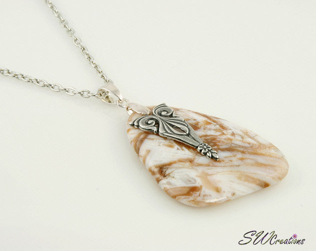 Soutwest Agate Gemstone Pendant Necklace - SWCreations
